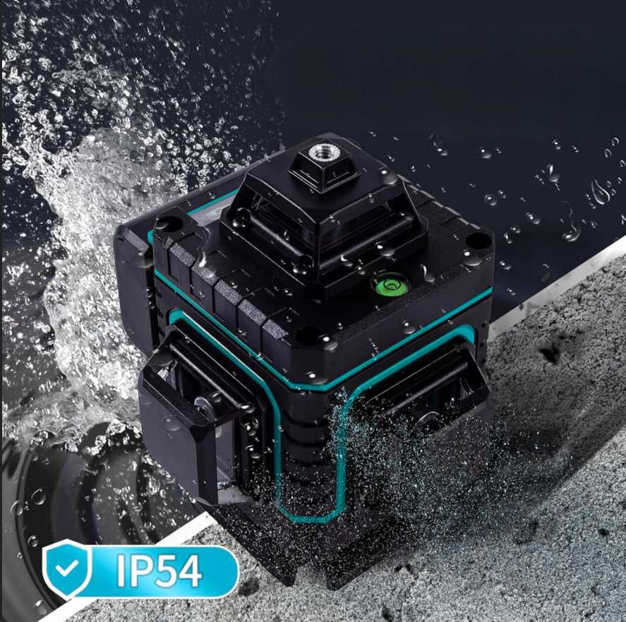 Zestaw Laser Krzyżowy Wahadła Poziomica Laserowa 4d 360 16 Linii