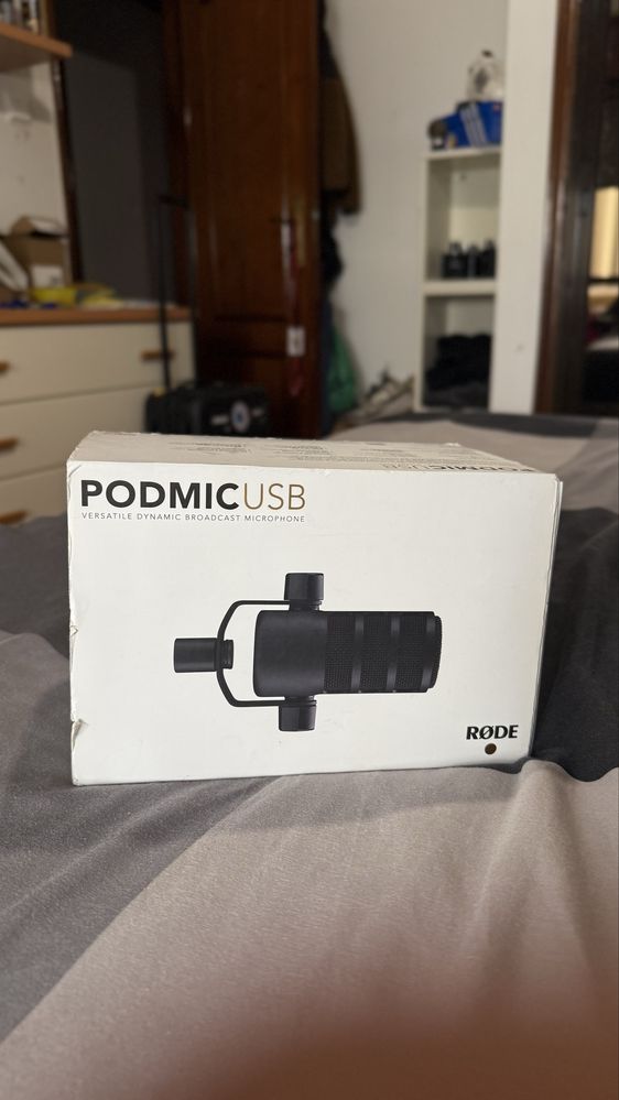 Rode PodMic USB – Como Novo, com Caixa Completa