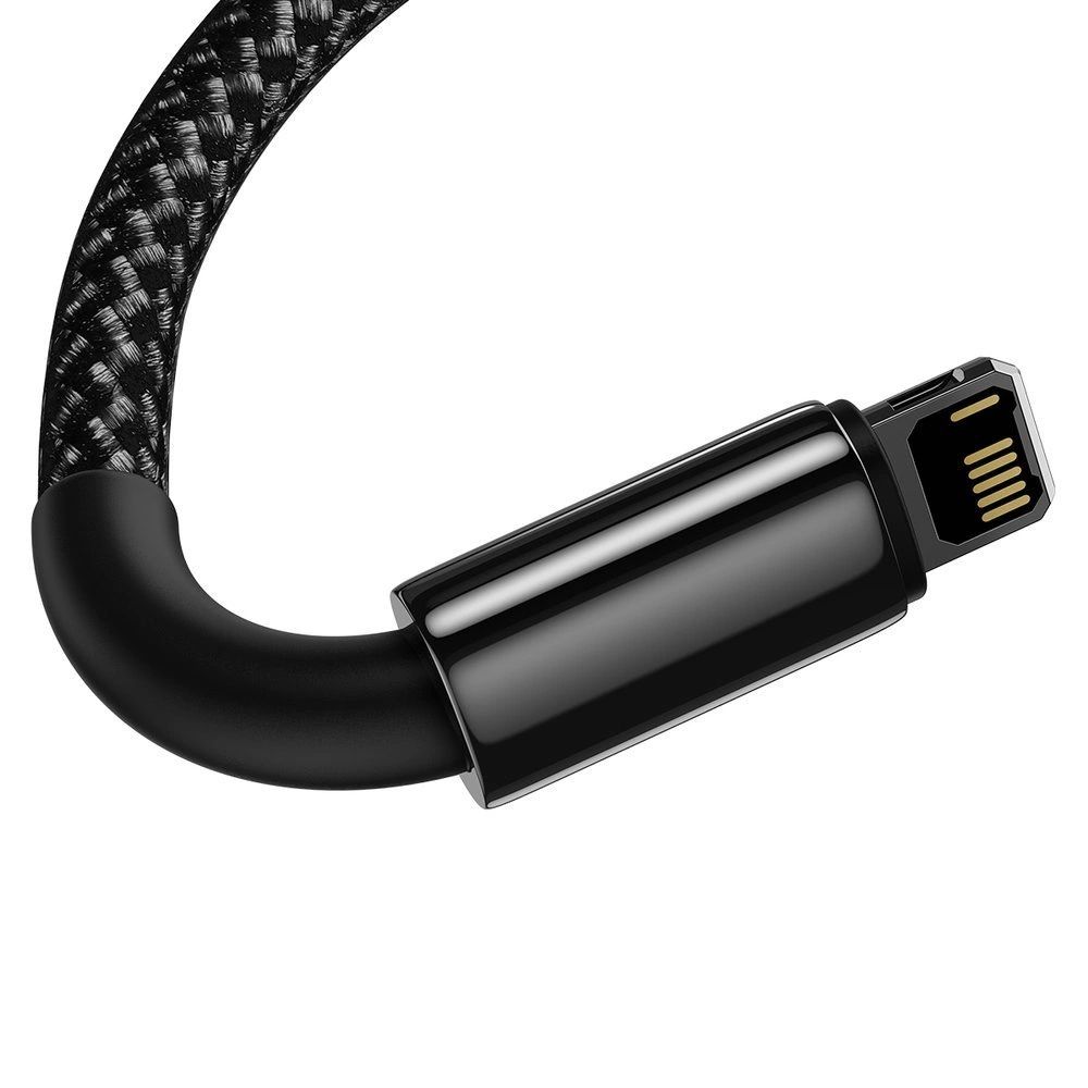 Baseus Tungsten Kabel Usb - Lightning 2,4 A 1 M Czarny (Calwj-01)