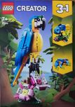 LEGO Creator 3w1 31136-Egzotyczna Papuga, Ryba, Żaba-Kolorowa Przygoda