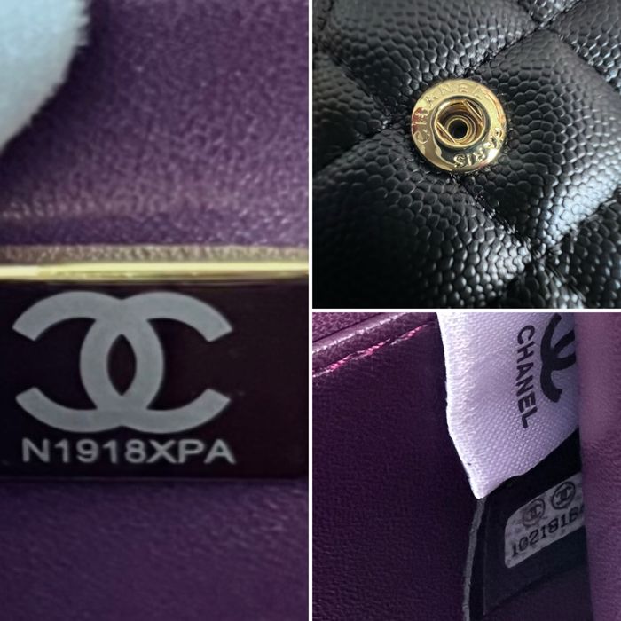 Сумка CHANEL  Double Flap Bag Caviar Medium Gold