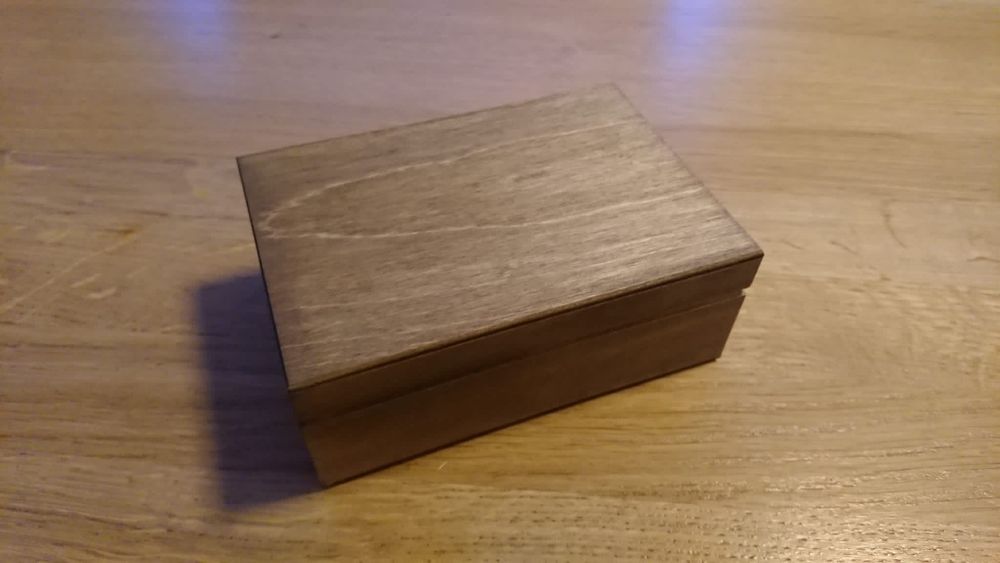 NOWE rustykalne pudełko na obrączki folkowe