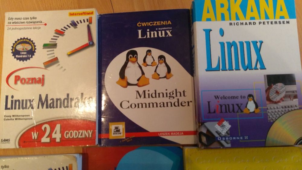 Książki Linux ćwieczenia, Linux Mandrake, Arkana Linux