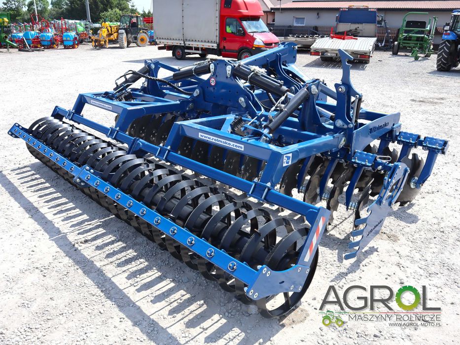 Brona talerzowa ciężka 4m Rolmako U652 hydraulicznie składana daszek