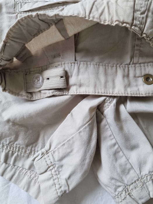 Szorty jasne beżowe letnie cienkie bawełna na 128cm 7-8 lat H&M
