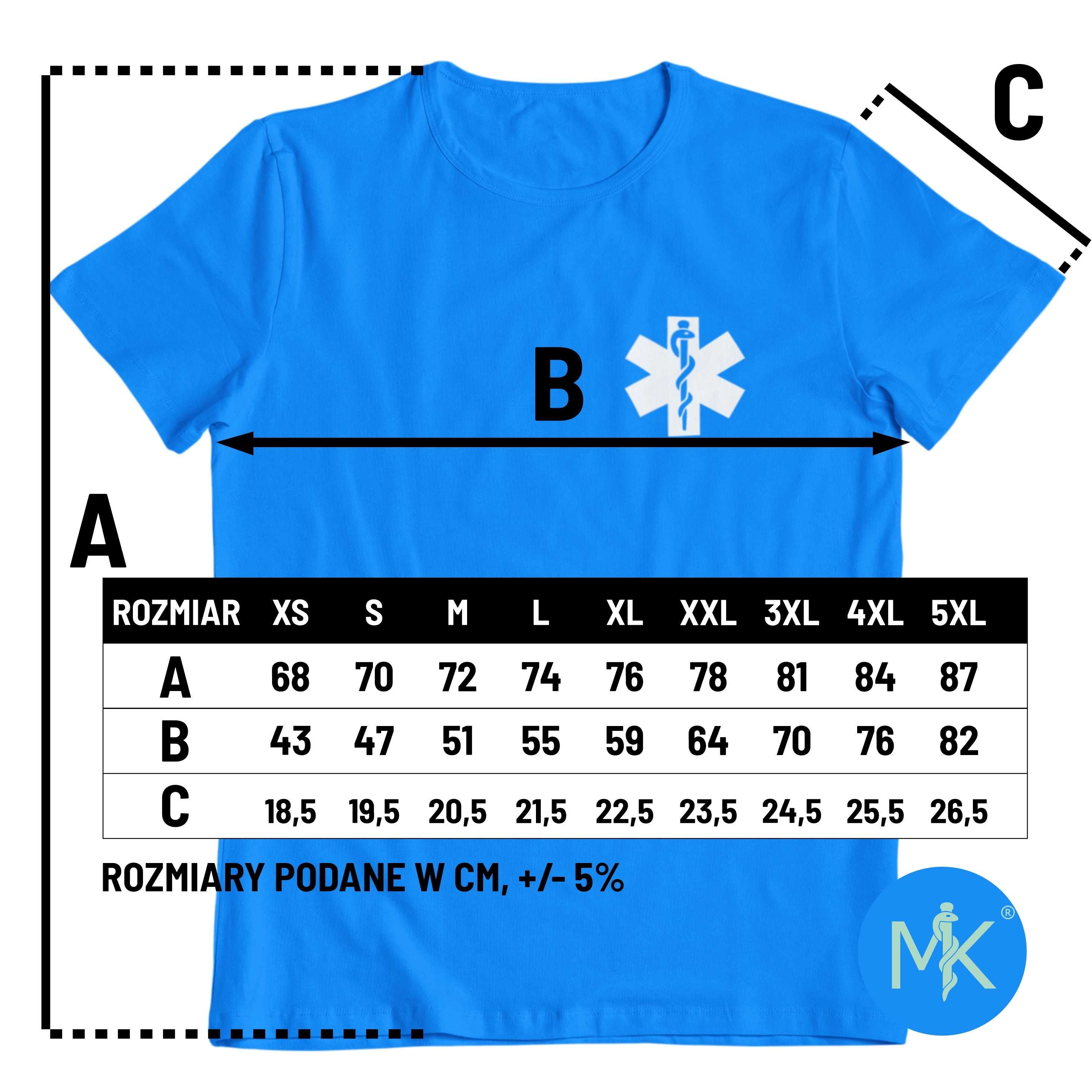 Koszulka dla pielęgniarza | 100% bawełna | 24H | XS - 5XL*