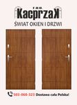 Drzwi KACPRZAK 90x200 Drzwi Zewnętrzne Swing Złoty Dąb
