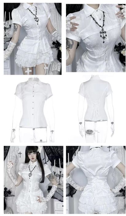 Блуза  готика гранж Лолита 6 видов цены в описании