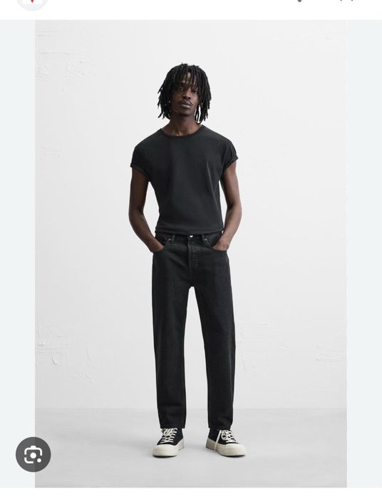 Zara джинси чорні чоловічі М 950