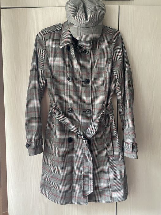 Пальто плащ stradivarius в подарунок кепка