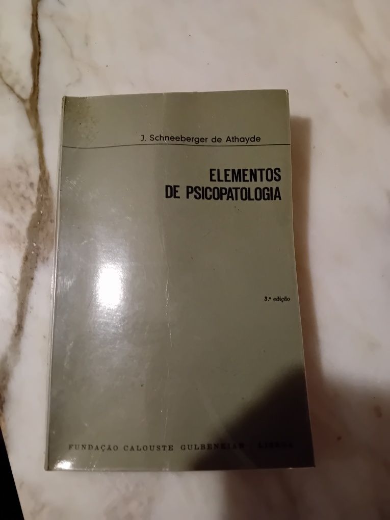 Livro Elementos de Psicopatologia