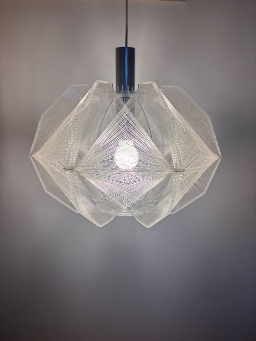 Sompex lampa sufitowa plexi space age vintage