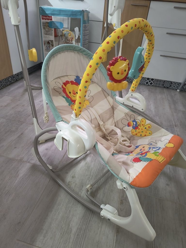 Fisher-Price Huśtawka fotelik bujaczek 3W1 BFH07
