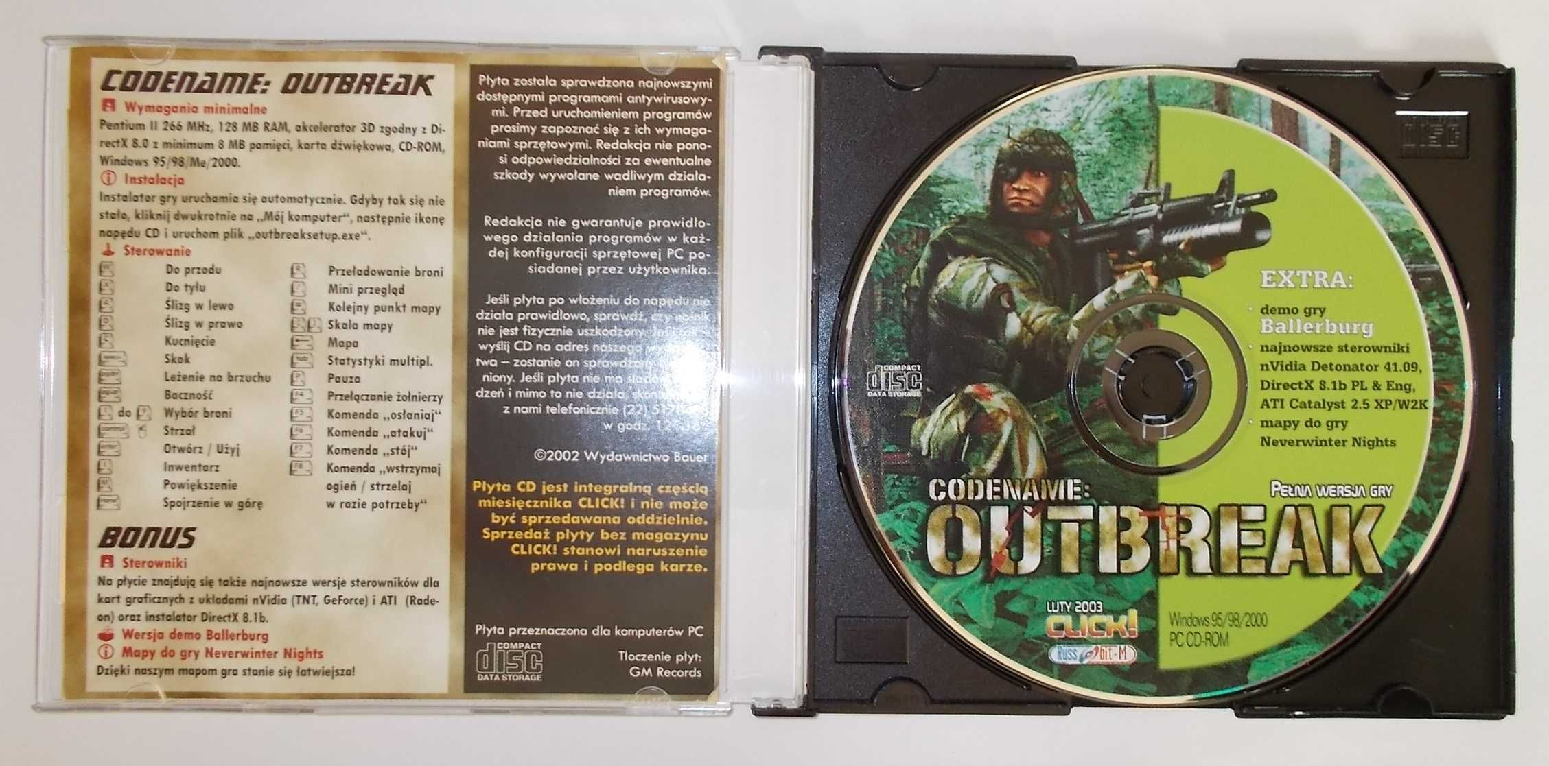 Gra PC - Codename Outbreak - (Click 02/2003)