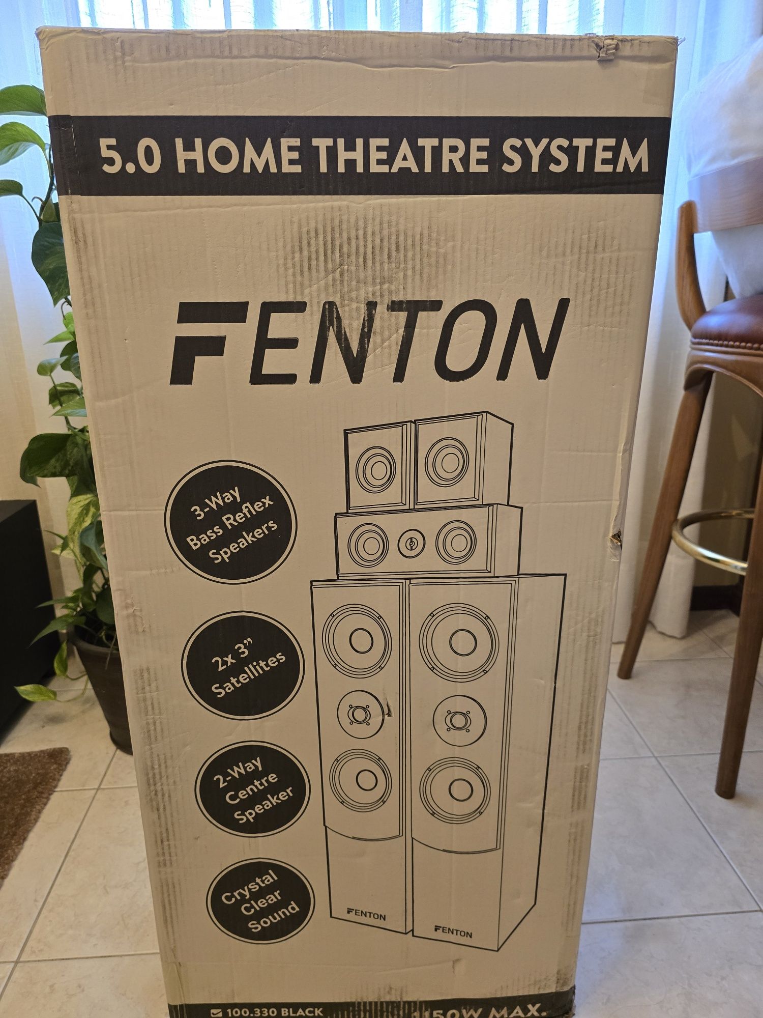 Sistema 5.0 Home Theatre 335W RMS - FENTON