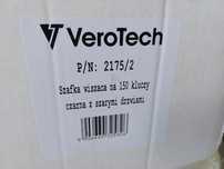 Szafka wisząca na 150 kluczy czarna z szarymi drzwiami VeroTech 2175/2