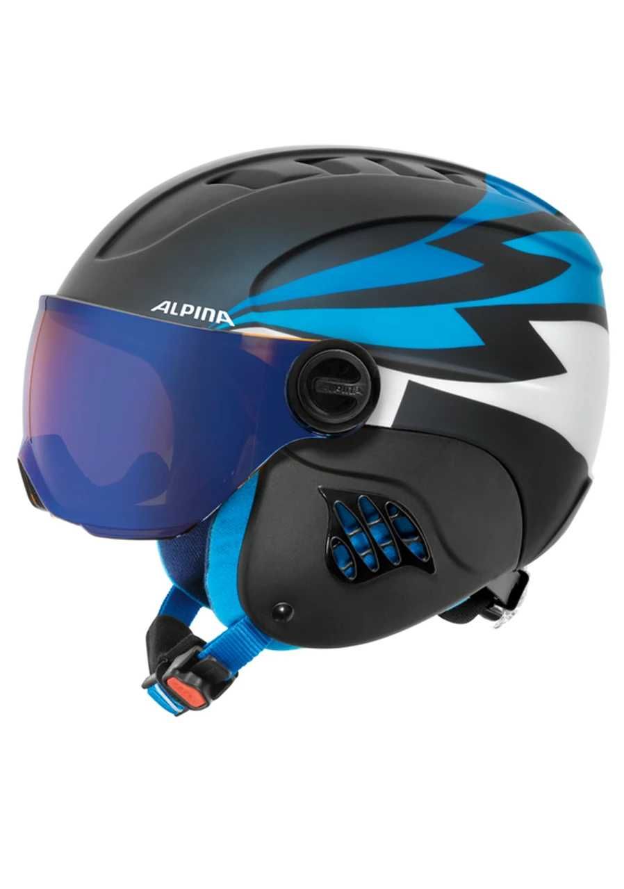 dziecięcy kask narciarski ALPINA Carat le visor HM rozm. 48-52cm