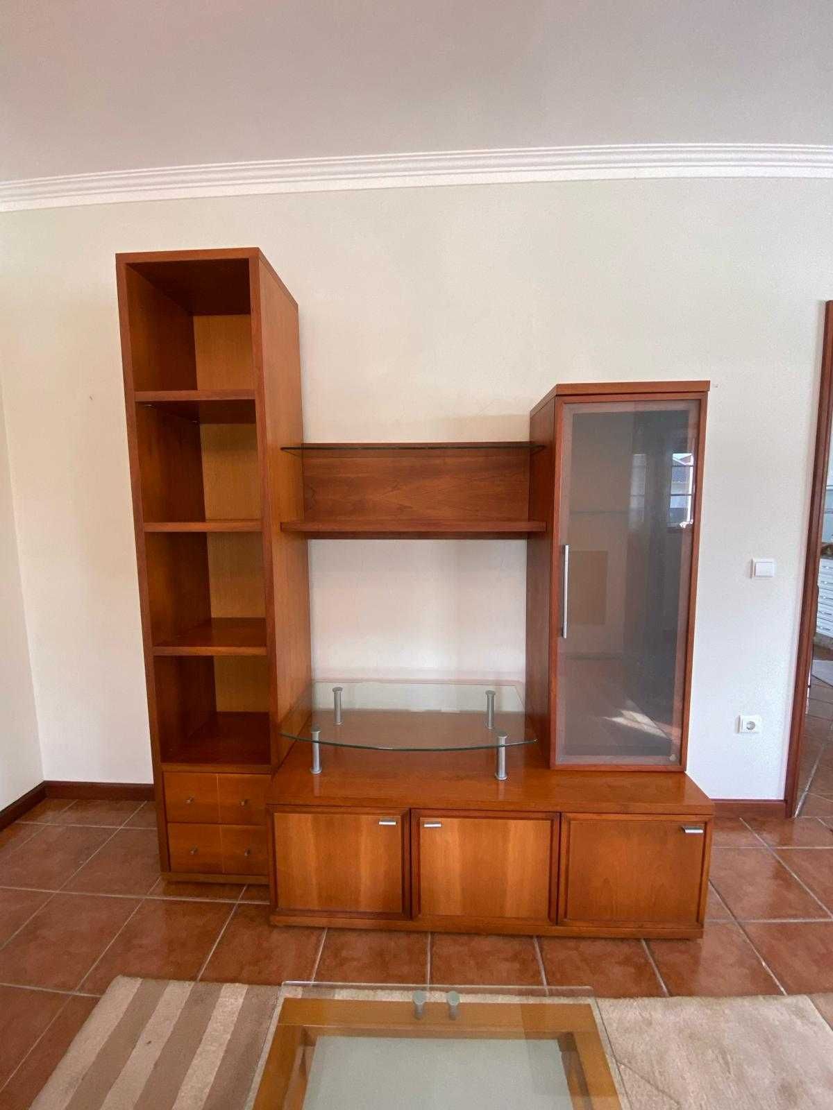 Mobília Sala de Estar - Conjunto de Estante para TV com Mesa de Centro