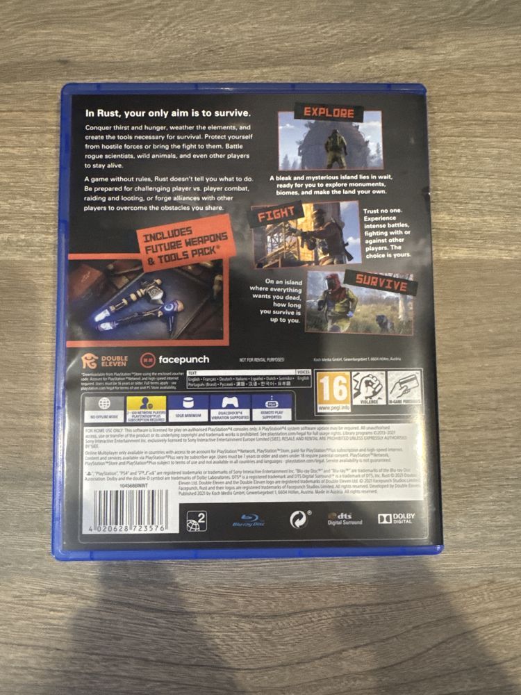 Продам диск Rust ps 4