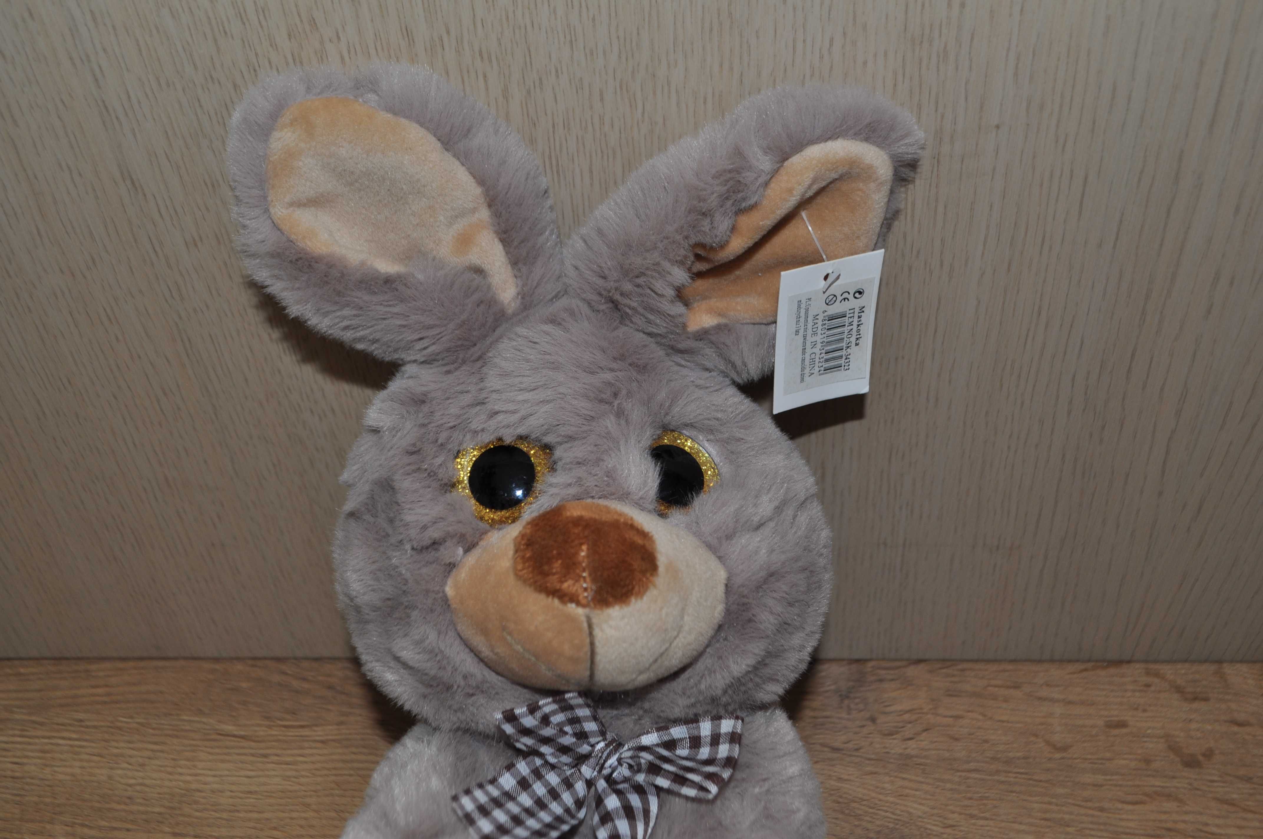 Nowa maskotka królik duże oczy ok.28cm