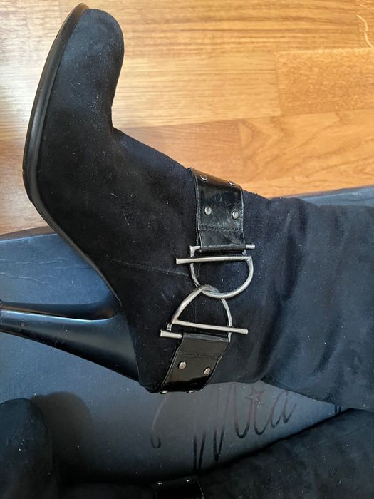 Chanel 37-38 р Зимові чоботи /ботфорти 36 р