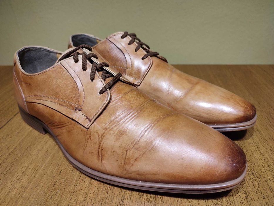 Buty męskie AM SHOE  skóra naturalna rozmiar 46