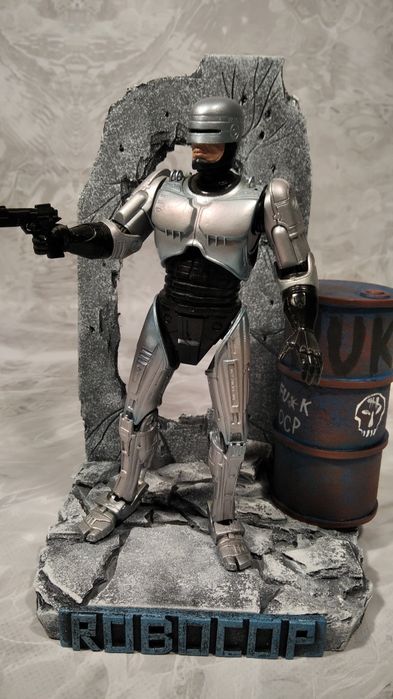 Подставка, диорама для фигурок Terminator, Robocop, Evil Dead NECA
