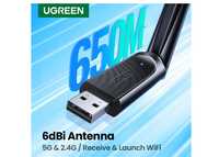 UGREEN WiFi AC650 6dBi Antenna 5G/2.4G USB адаптер CM496