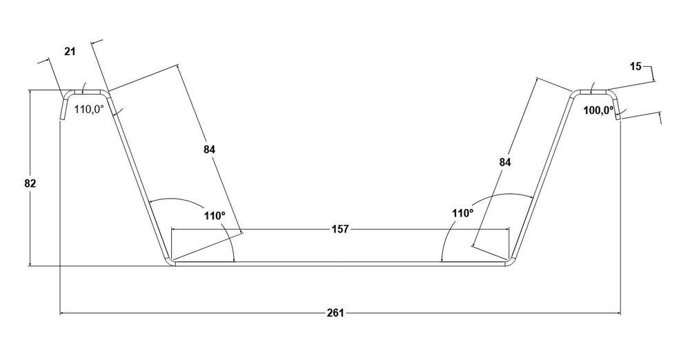 Zderzak 220 cm belka na światła do przyczep, aut ciężarowych, naczep