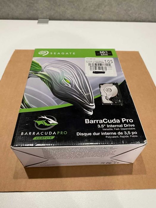 Жесткий диск Seagate BarraCuda Pro HDD 10TB 7200rpm запечатан на гар.