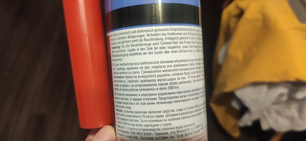 Liqui moly regeneracja wtryskiwaczy