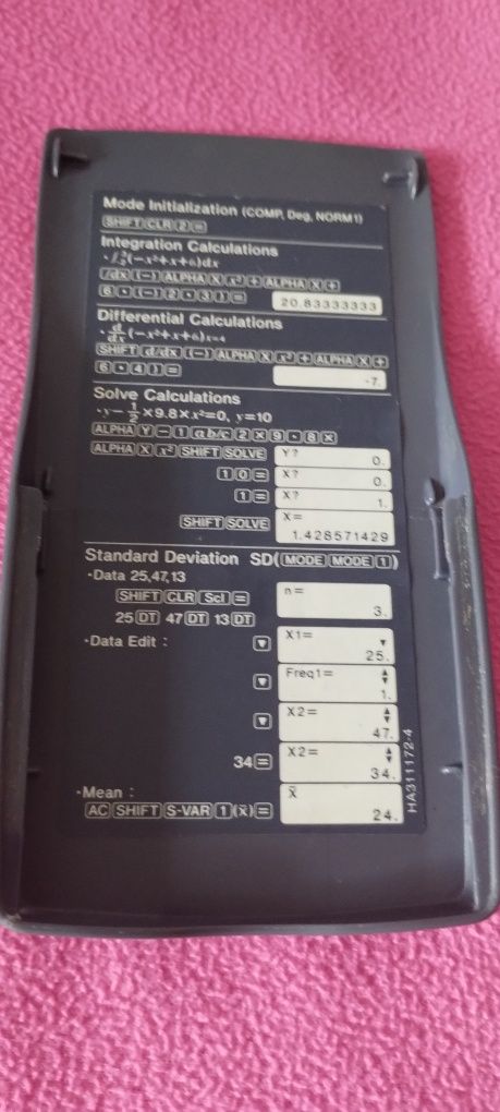 Калькулятори Casio, CITIZEN