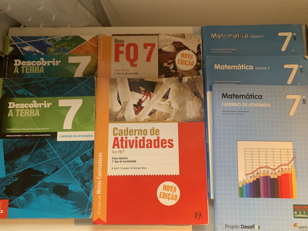 Manuais escolares 7 Ano Escolaridade