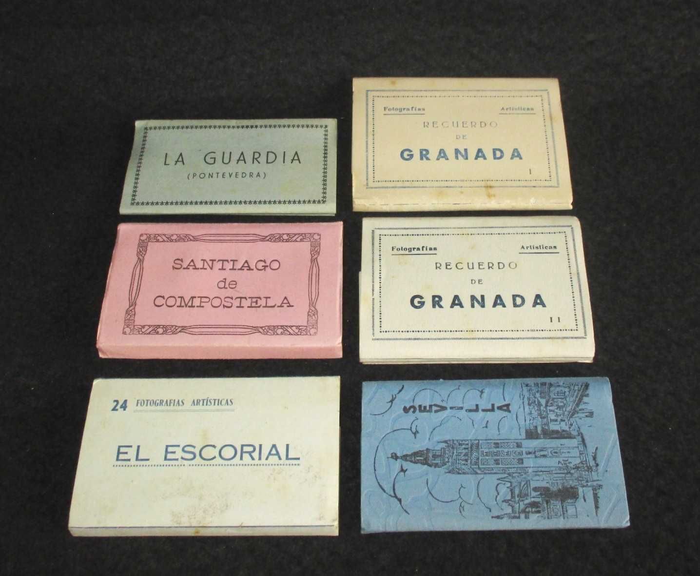 Postais em formato acordeão Espanha Postal vintage