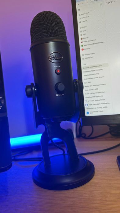 BLUE YETI Microfone condensador Logitech - Como NOVO +Suporte Gratuito