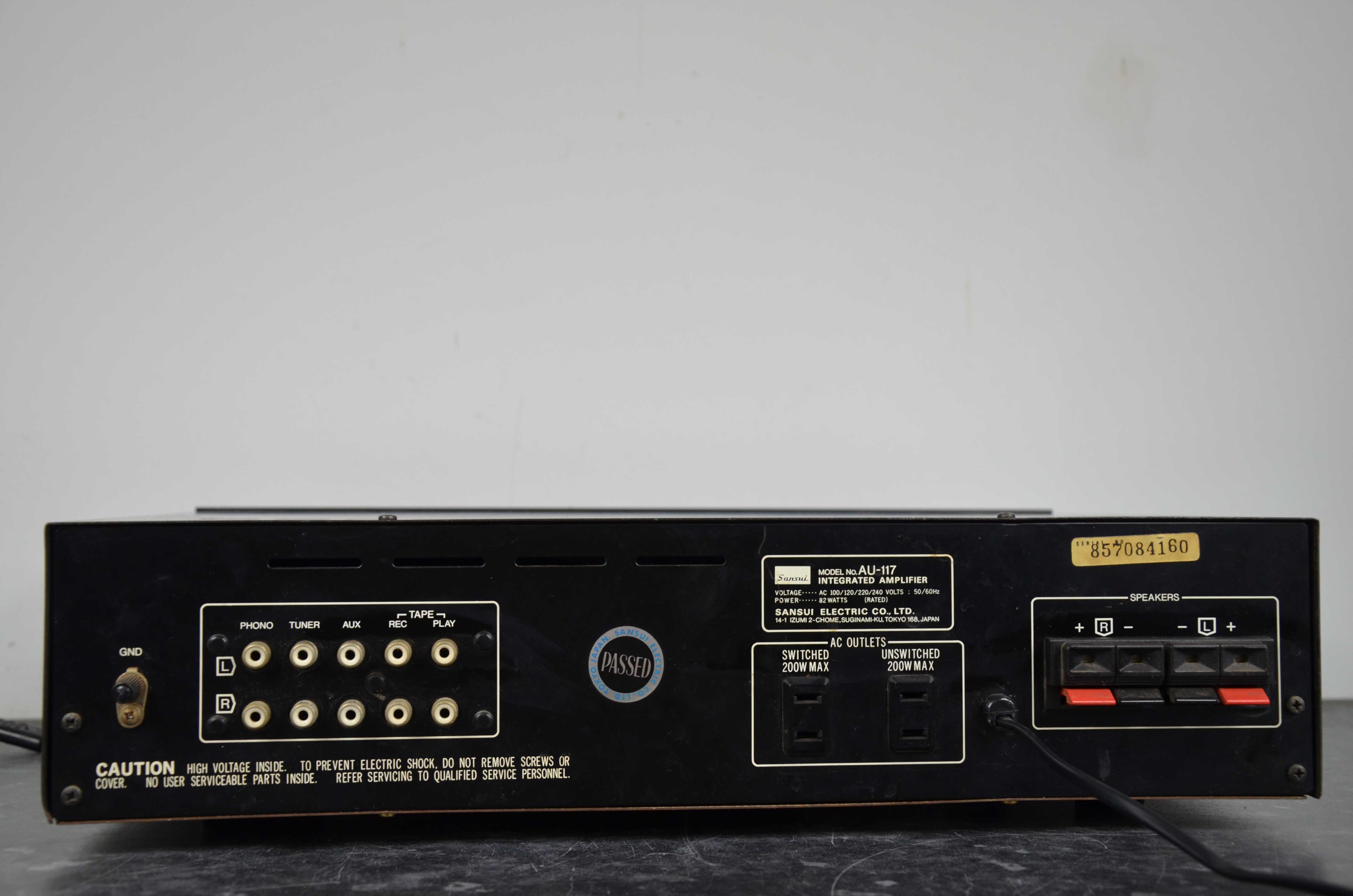 Wzmacniacz SANSUI AU-117 okazja Top Model JAPAN