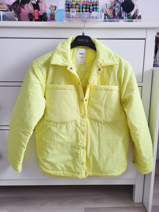 Sinsay kurtka dziewczęca żółta jaskrawa jesienna przejściówka 152