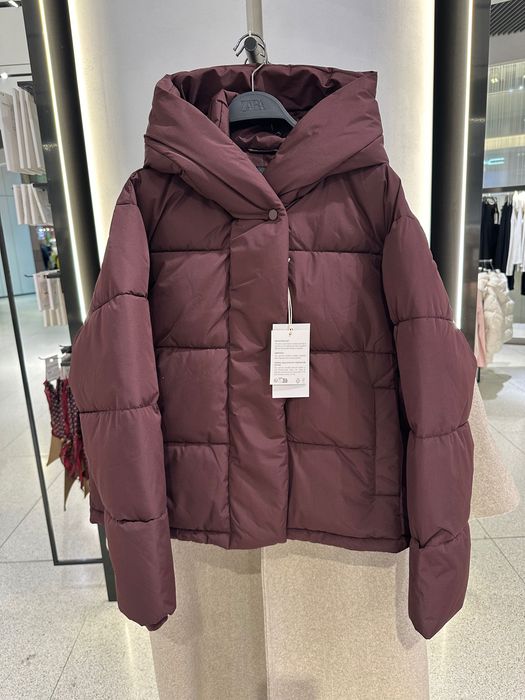 Нова колекція Zara!Зимовий пуфер куртка до -20 градусів від Хс до ххл