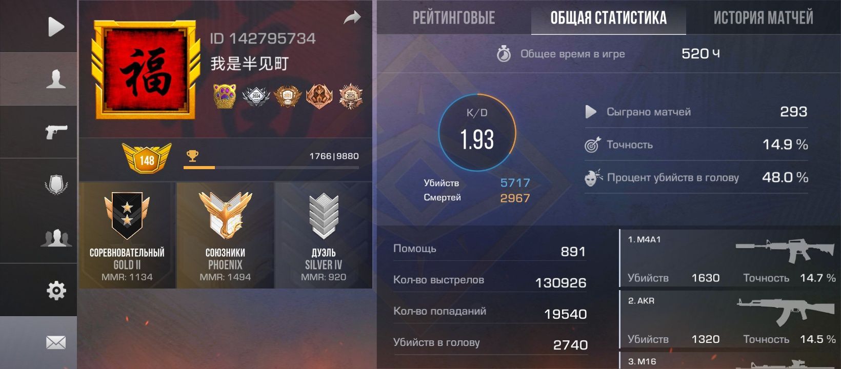 Продам аккаунт Standoff 2