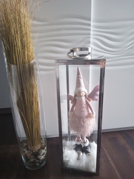 Srebrna latarnia duża 72cm