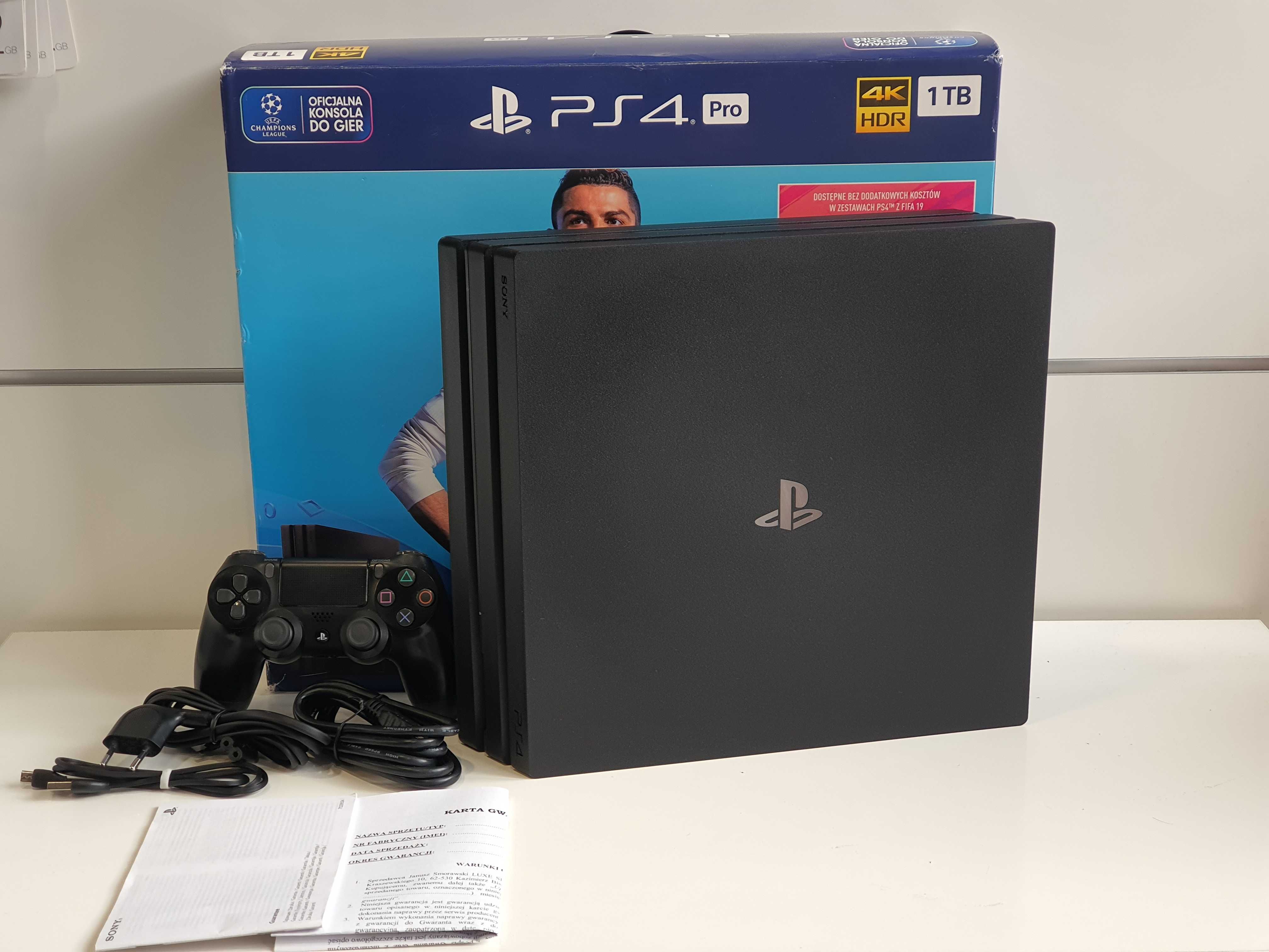 PS4: Sony Playstation 4 PRO, Gwarancja, Fifa, DualShock V2