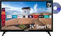 Телевизор 24 дюйма Telefunken XH24K550VD (12 Volt Smart TV DVD Player)
