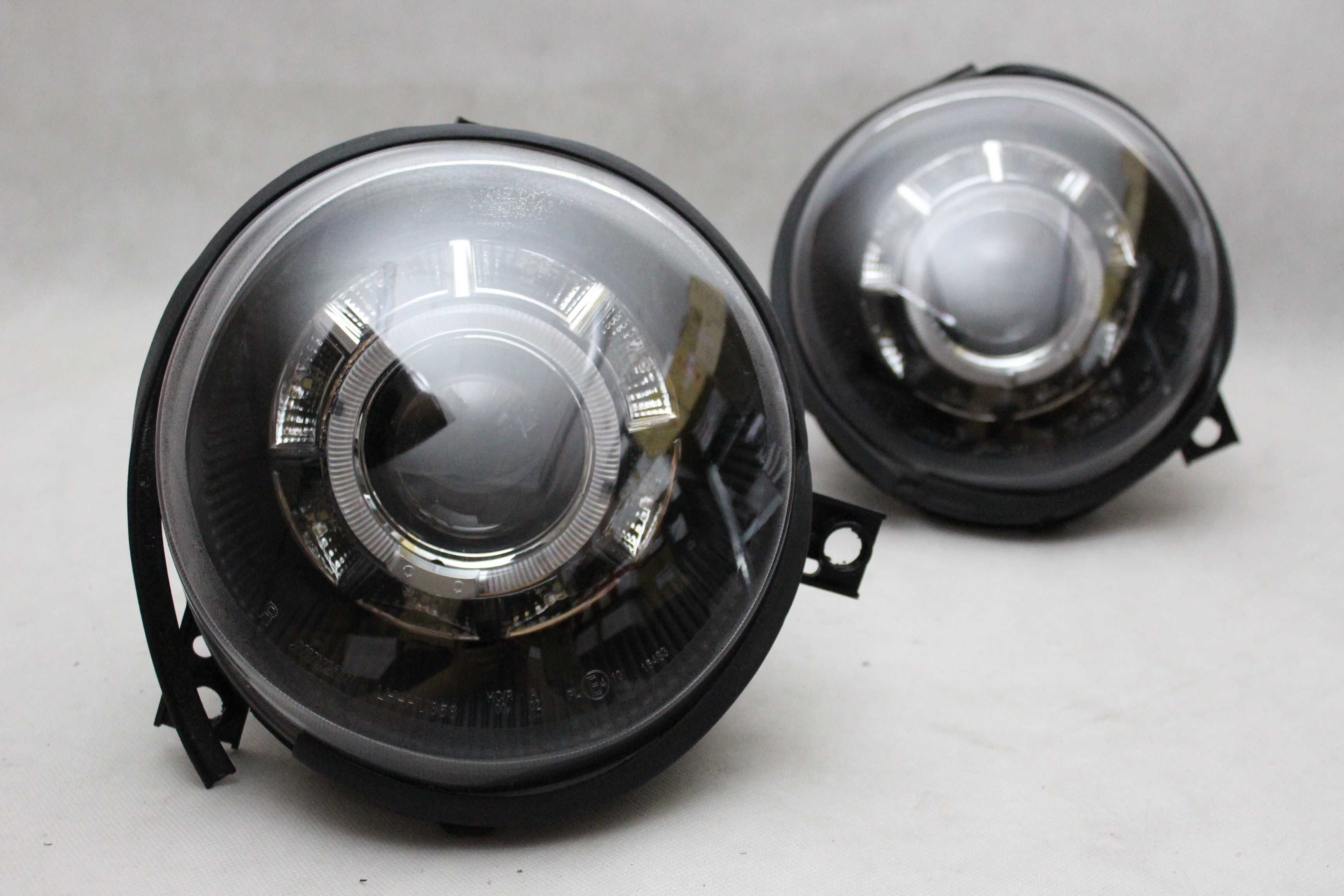Lampy przednie przód VW LUPO 98-05 Czarne LED TUNING RINGI IGŁA