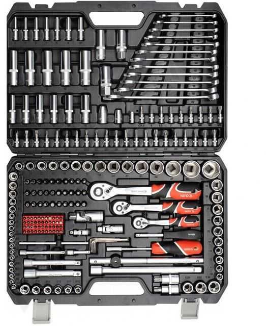 NOWY zestaw narzędzi kluczy Yato YT38841 1/2 3/8 i 1/4 216 elementów