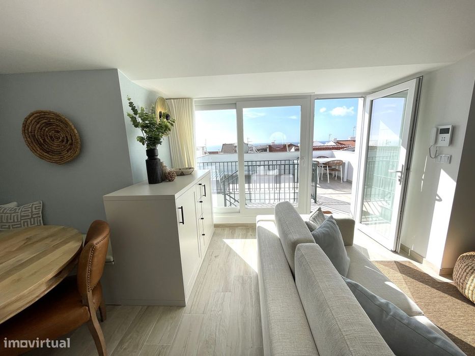Apartamento T2 novo terraço vista mar perto da praia Sesimbra