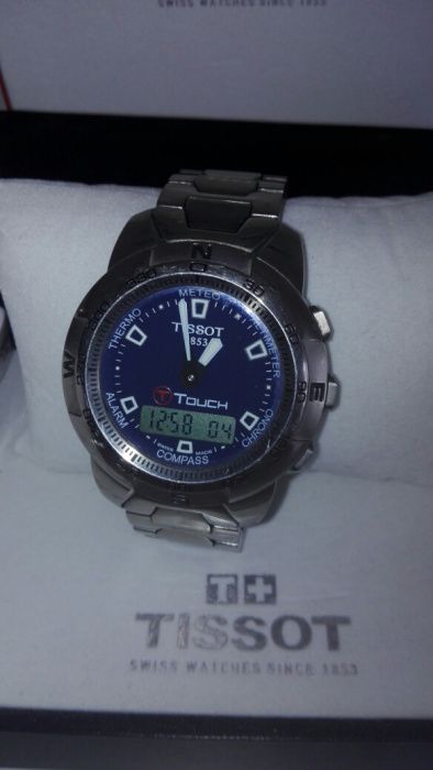 Tissot T-Touch branzoleta sprawny pudełko titanum tytan