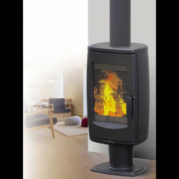 Дров’яна чавунна буржуйка Plamen Aria | Піч-камін для будинку, котеджу