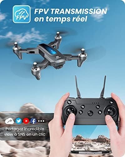 DEERC D10 – Składany dron z kamerą 2K HD dla dorosłych i początkującyc