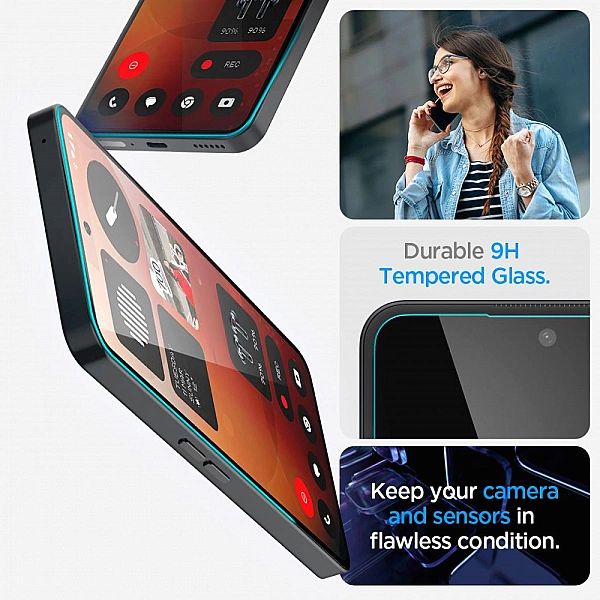 Szkło Hartowane Spigen Glas.tr ”Ez Fit” Nothing Phone 3A / 3A Pro Clea
