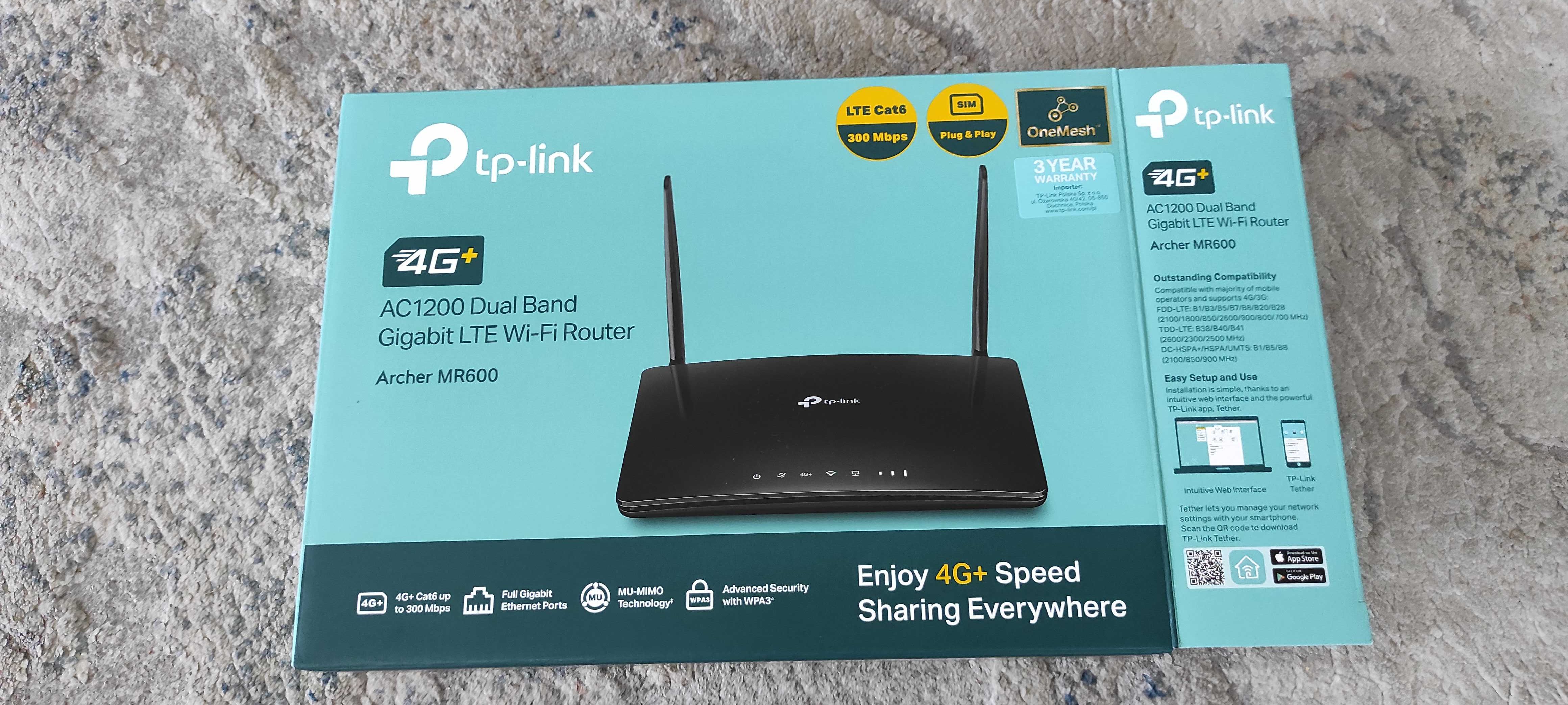 Sprzedam Router TP-Link Archer MR600 stacjonarny  4G+ na gwarancji
